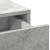 Set de Dressing cu sertar 3 pcs Gri din beton 50 x 41 x 135 cm GartenMobel Dekor