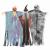 Fantoma de Halloween Suspendată 3 pcs Multicolour 77 x 98 cm GartenMobel Dekor