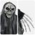 Fantoma de Halloween Suspendată Manual 3 pcs Negru 66 x 110 cm GartenMobel Dekor