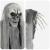 Fantoma de Halloween Suspendată Manual 3 pcs Negru 66 x 110 cm GartenMobel Dekor