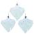 Fantoma de Halloween Suspendată 3 pcs Alb 52 x 62 cm Poliester GartenMobel Dekor