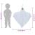 Fantoma de Halloween Suspendată 3 pcs Alb 52 x 62 cm Poliester GartenMobel Dekor