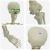 Schelet de Halloween Manual Ajustabil Alb 155 x 38.5 cm Plastic GartenMobel Dekor