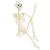 Schelet de Halloween Manual Ajustabil 2 pcs Alb 85 cm PVC GartenMobel Dekor