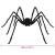 Decorațiune Păianjen de Halloween Manual 3 pcs Negru 200 cm GartenMobel Dekor