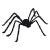 Decorațiune Păianjen de Halloween Manual 3 pcs Negru 150 cm GartenMobel Dekor