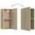 Comode TV, 2 buc., stejar Sonoma, 30,5x30x60 cm, lemn prelucrat GartenMobel Dekor