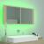 Dulap de baie cu oglindă și LED, stejar Sonoma, 100x12x45 acril GartenMobel Dekor