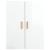 Dulap de perete suspendat, alb extralucios, 69,5x34x90 cm GartenMobel Dekor