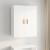 Dulap de perete suspendat, alb extralucios, 69,5x34x90 cm GartenMobel Dekor