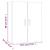 Dulap de perete suspendat, alb extralucios, 69,5x34x90 cm GartenMobel Dekor
