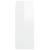 Dulap de perete suspendat, alb extralucios, 69,5x34x90 cm GartenMobel Dekor