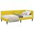Cadru de pat colțar Altele cu headboard Galben 80 x 200 cm GartenMobel Dekor