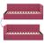 Cadru de pat colțar cu headboard bordo 90 x 190 cm Catifea GartenMobel Dekor