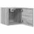 Dulap TV montaj pe perete, 2 buc., sonoma gri, 30,5x30x30 cm GartenMobel Dekor