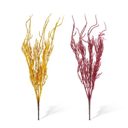 Decorațiune de toamnă – 40 cm – 2 modele – sclipici – galben și bordo Best CarHome