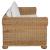 Set de canapele cu perne, 2 piese, natural, ratan GartenMobel Dekor