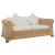 Set de canapele cu perne, 2 piese, natural, ratan GartenMobel Dekor