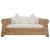 Set de canapele cu perne, 2 piese, natural, ratan GartenMobel Dekor