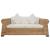 Set de canapele cu perne, 3 piese, natural, ratan GartenMobel Dekor