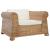 Set de canapele cu perne, 3 piese, natural, ratan GartenMobel Dekor