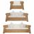 Set de canapele cu perne, 3 piese, natural, ratan GartenMobel Dekor