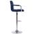 Scaune de bar, 2 buc., albastru, material textil GartenMobel Dekor