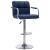 Scaune de bar, 2 buc., albastru, material textil GartenMobel Dekor