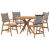 Set mobilier de grădină, 5 piese, lemn masiv de acacia GartenMobel Dekor