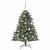 BraddeCrăciunartificial cu lumini cu bandă LED Verde 120cm PVC GartenMobel Dekor