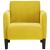 Canapea Scaun cu Cotiere Catifea Galben 54 cm GartenMobel Dekor