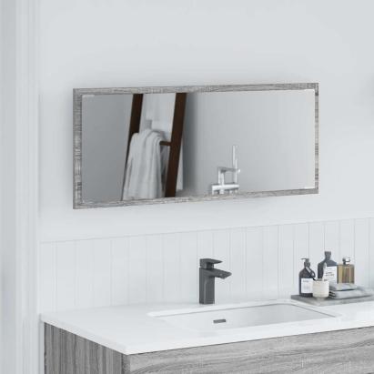 Oglindă Pe perete sonoma gri 90 x 8.5 x 37 cm Lemn compozit GartenMobel Dekor