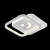 Lustra LED PERU 36W, 2 Patrate, lumina Rece/Calda/Neutra, Negru ModernLight Concept