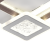 Lustra LED NYXORA 51W, 3 Patrate, lumina Rece/Calda/Neutra, Negru ModernLight Concept