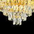 Candelabru Cristal BRAN Mango 8xE14, Diametru 60cm, Auriu Lucios, Inaltime Reglabila ModernLight Concept