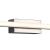 Aplica LED de Baie, COMO, 12W, liniara, lumina Neutra, Negru ModernLight Concept