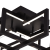 Lustra LED cu telecomanda 98W, 4 Elemente, lumina Rece/Calda/Neutra, Dimabila, Negru ModernLight Concept