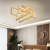 Lustra LED cu telecomanda 98W, 4 Elemente, lumina Rece/Calda/Neutra, Dimabila, Auriu ModernLight Concept