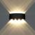 Aplica LED Exterior Ellis, 8W, 8 Surse de lumina, Lumina Calda, Negru ModernLight Concept