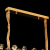 Candelabru Cristal CC6705/900X350GD 9x E14, Diametru 90cm, Auriu Lucios, Inaltime Reglabila ModernLight Concept