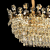 Candelabru Cristal CC6705/900X350GD 9x E14, Diametru 90cm, Auriu Lucios, Inaltime Reglabila ModernLight Concept