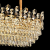 Candelabru Cristal CC6705/900X350GD 9x E14, Diametru 90cm, Auriu Lucios, Inaltime Reglabila ModernLight Concept