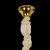 Candelabru Cristal CC8052/400GD 6x E14, Diametru 40cm, Auriu Lucios, Inaltime Reglabil ModernLight Concept