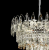Candelabru Cristal CC6687/500CR 9x E14, Diametru 49cm, Crom Lucios, Inaltime Reglabil ModernLight Concept