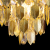 Candelabru Cristal CC8052/300X800GD 8x E14, Diametru 40cm, Auriu Lucios, Inaltime Reglabil ModernLight Concept