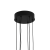 Lustra LED cu telecomanda ,Suspendata 73W, 3 Elemente, lumina Rece/Calda/Neutra, Dimabila, Inaltime Reglabila, Negru ModernLight Concept