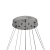 Lustra LED suspendata cu telecomanda si cristal LLC131/3CH 61W, 3 Cercuri, lumina Rece/Calda/Neutra, Dimabila, Crom Lucios, Inaltime Reglabila ModernLight Concept