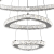 Lustra LED suspendata cu telecomanda si cristal LLC131/3CH 61W, 3 Cercuri, lumina Rece/Calda/Neutra, Dimabila, Crom Lucios, Inaltime Reglabila ModernLight Concept