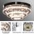 Lustra LED Cristal LLC151/500CH, 64W, 3 Elemente, lumina Rece/Calda/Neutra, Dimabila, Crom Lucios ModernLight Concept