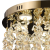 Candelabru LED Cristal LLC213/400GD Rotund, 22W, Lumina Rece/Calda/Neutra, Cristal, Auriu ModernLight Concept